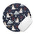 Saint Bernard Alpine Nights Round Mouse Pad - Lucy + Norman