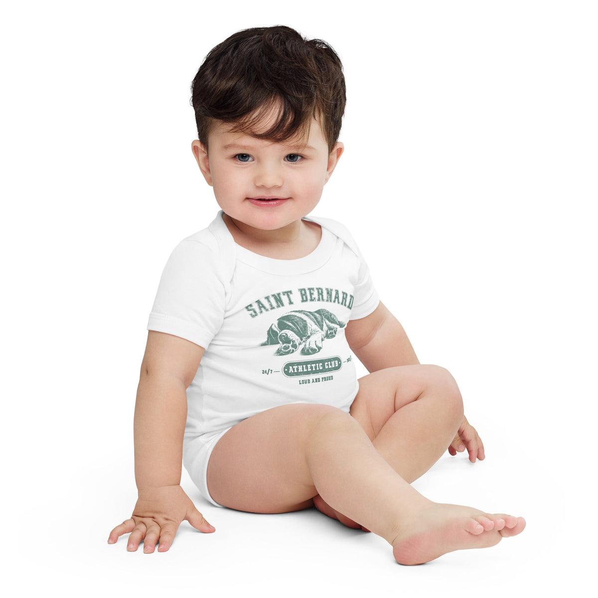 Saint Bernard Athletic Baby Bodysuit - Lucy + Norman