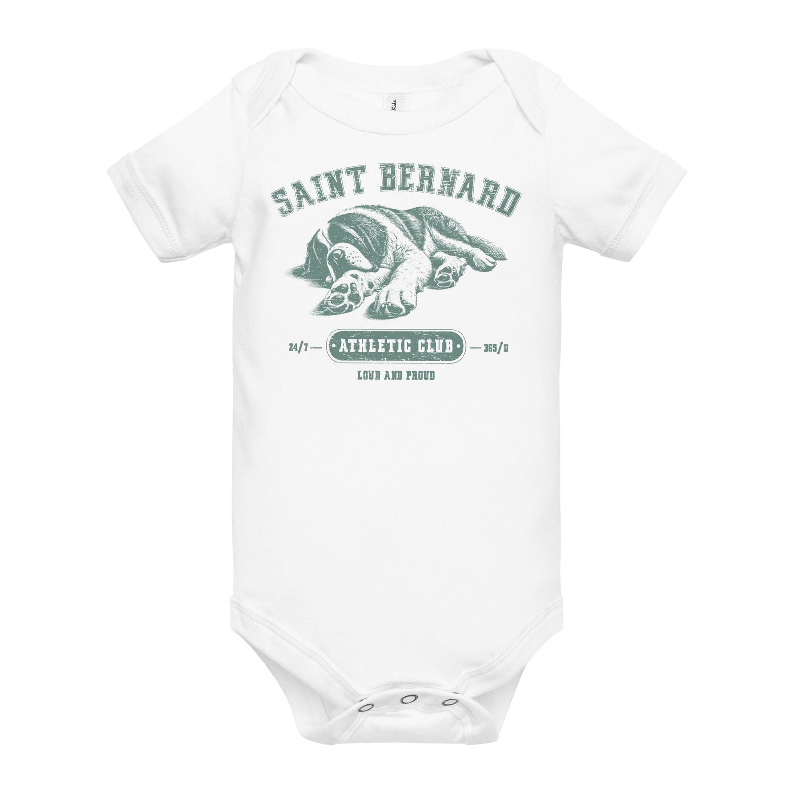 Saint Bernard Athletic Baby Bodysuit - Lucy + Norman