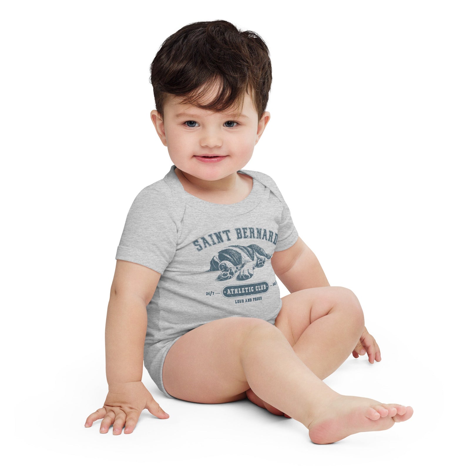 Saint Bernard Athletic Baby Bodysuit - Lucy + Norman