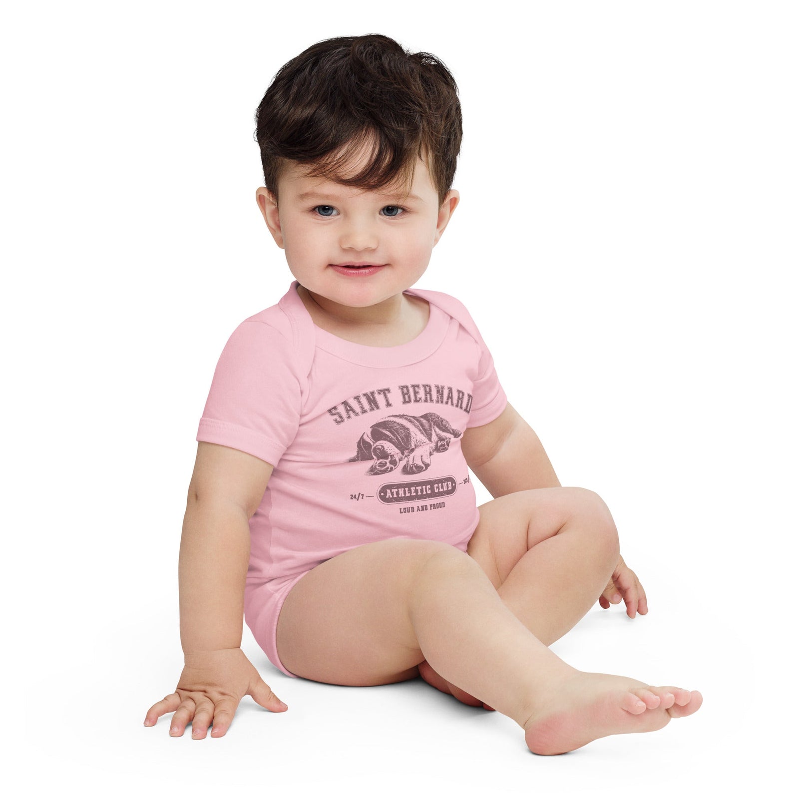 Saint Bernard Athletic Baby Bodysuit - Lucy + Norman