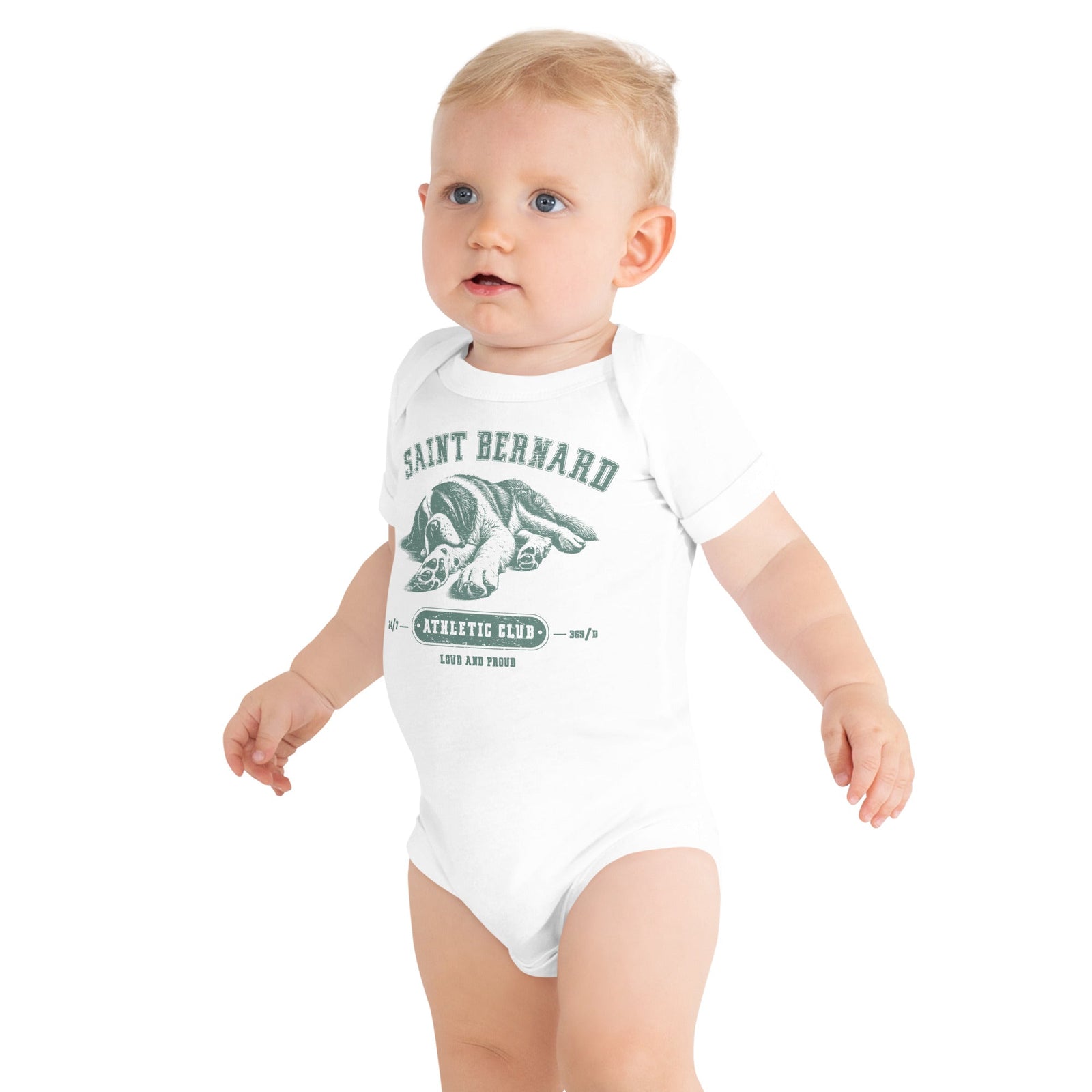 Saint Bernard Athletic Baby Bodysuit - Lucy + Norman