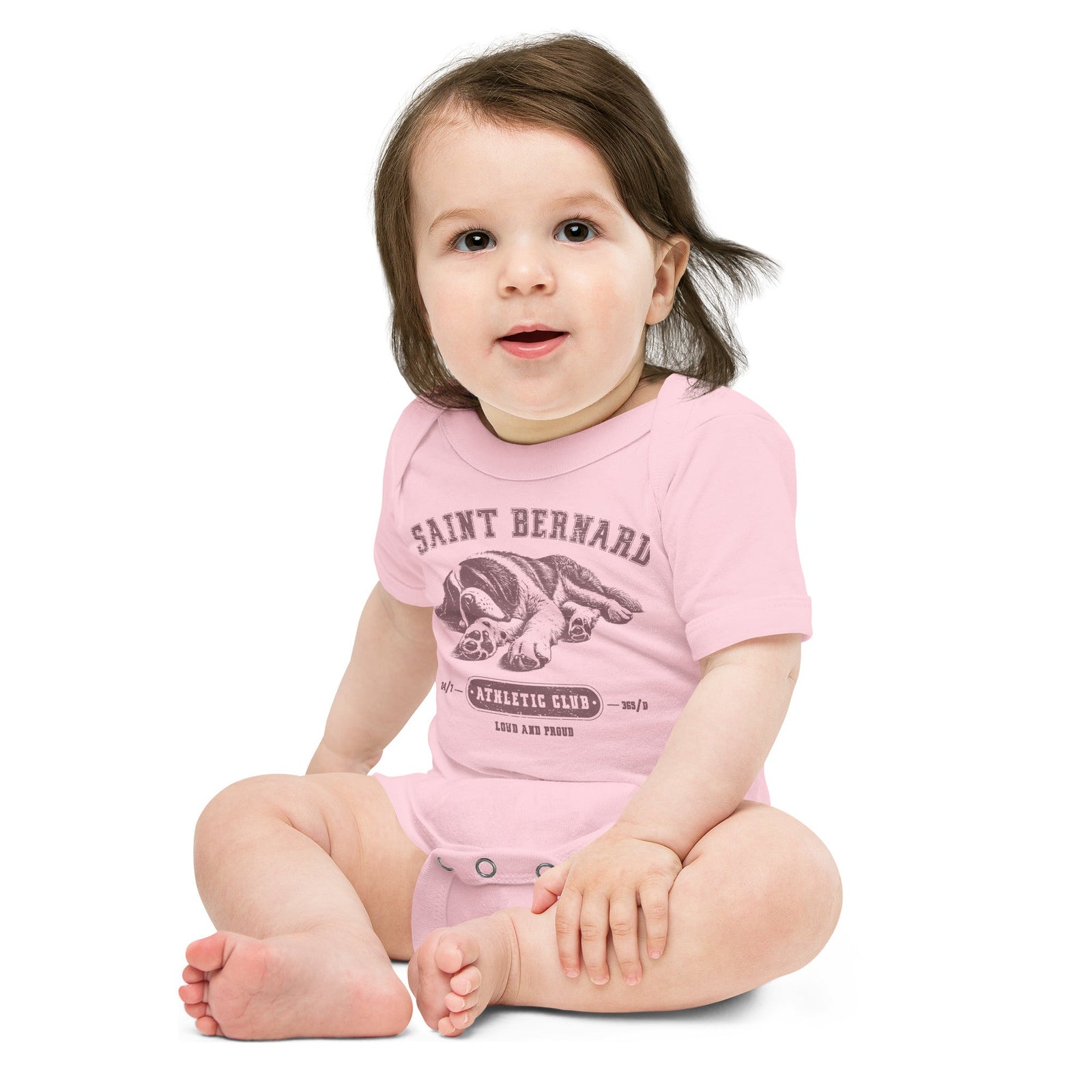 Saint Bernard Athletic Baby Bodysuit - Lucy + Norman