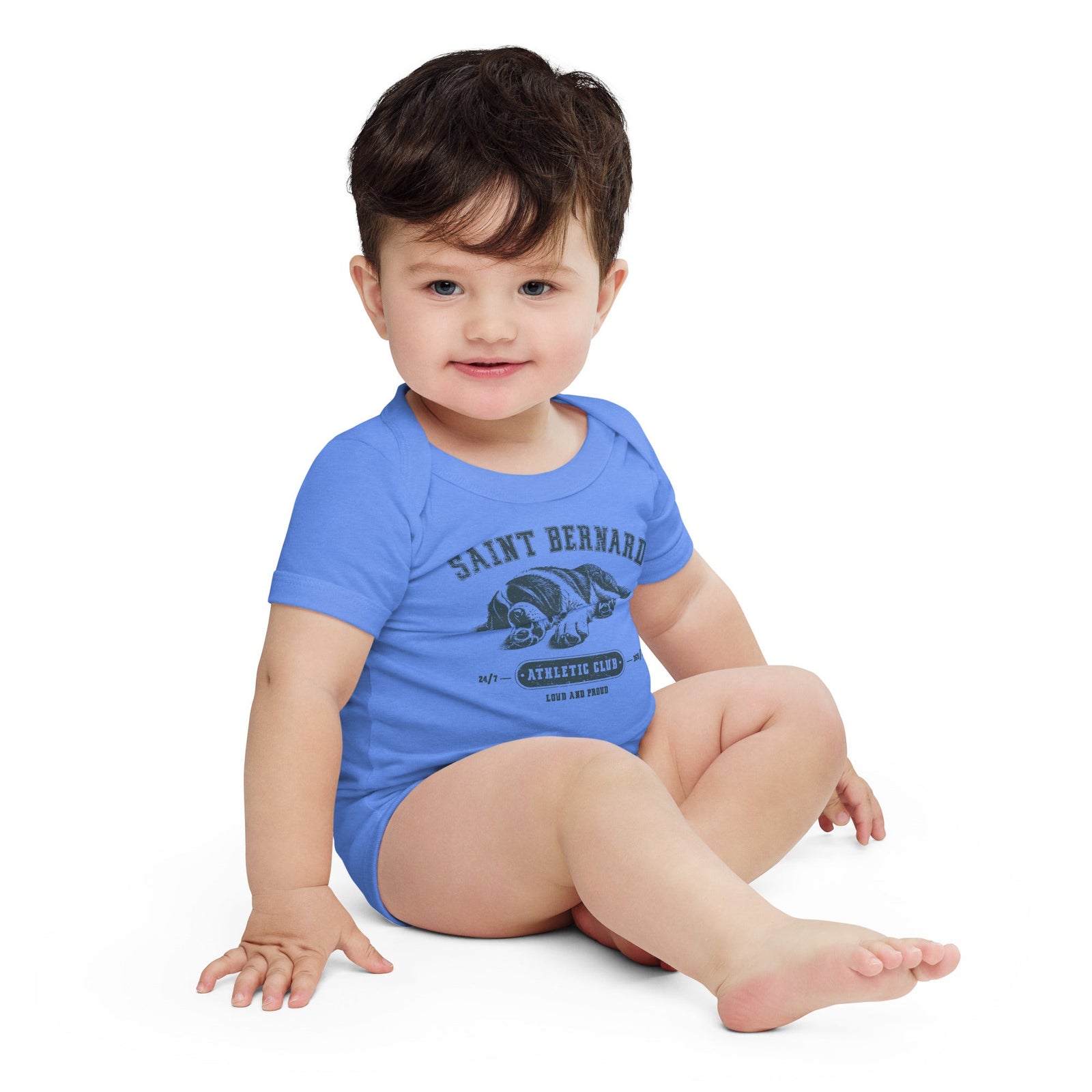 Saint Bernard Athletic Baby Bodysuit - Lucy + Norman