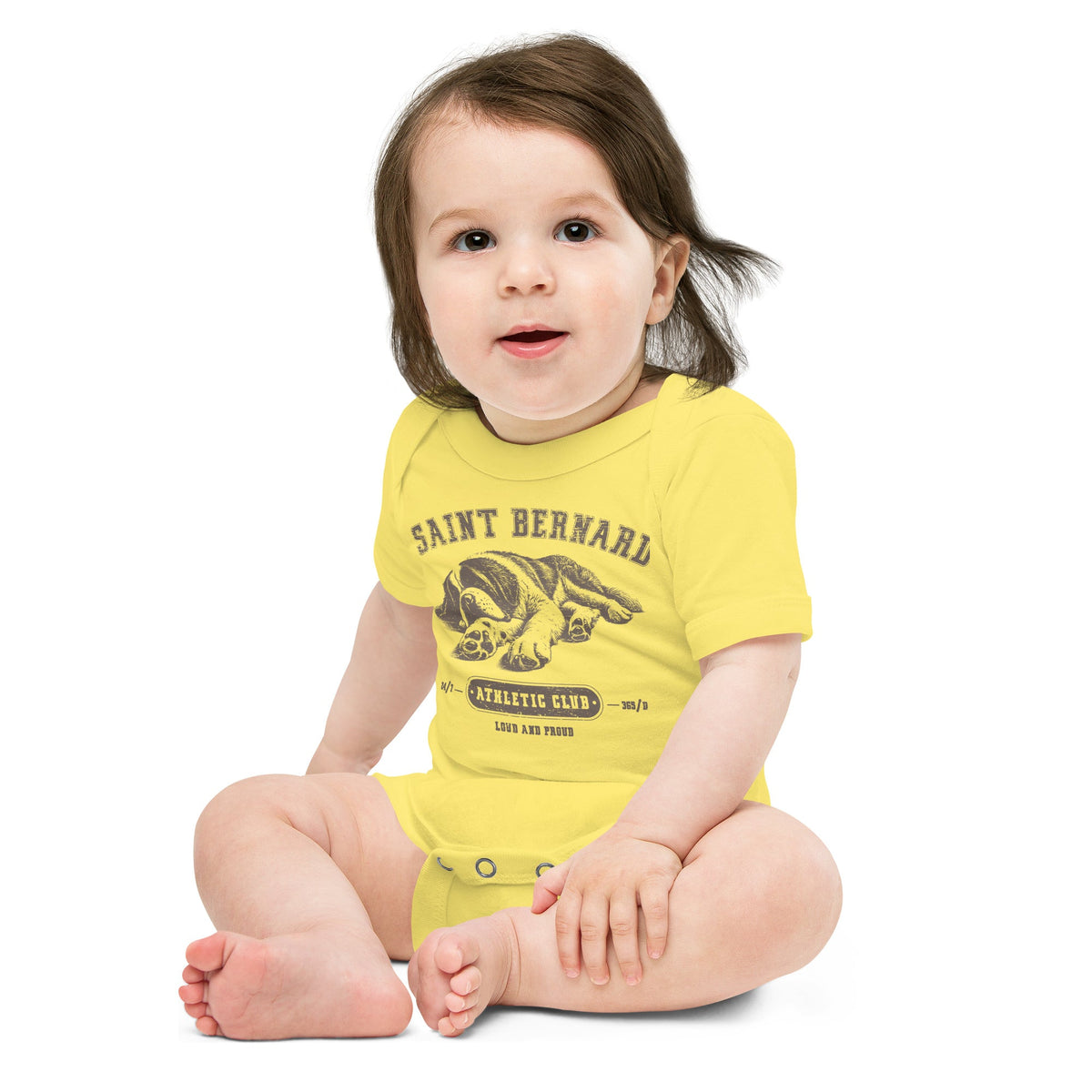 Saint Bernard Athletic Baby Bodysuit - Lucy + Norman