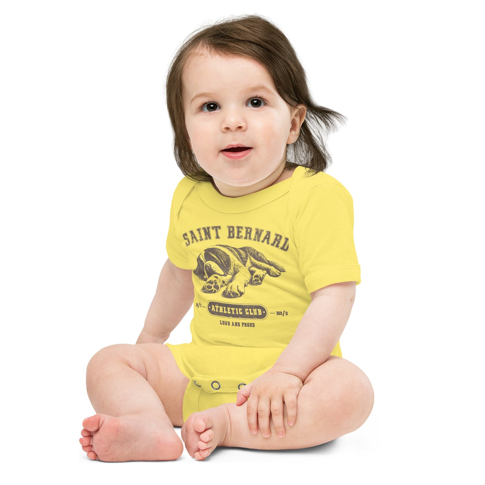 Saint Bernard Athletic Baby Bodysuit - Lucy + Norman