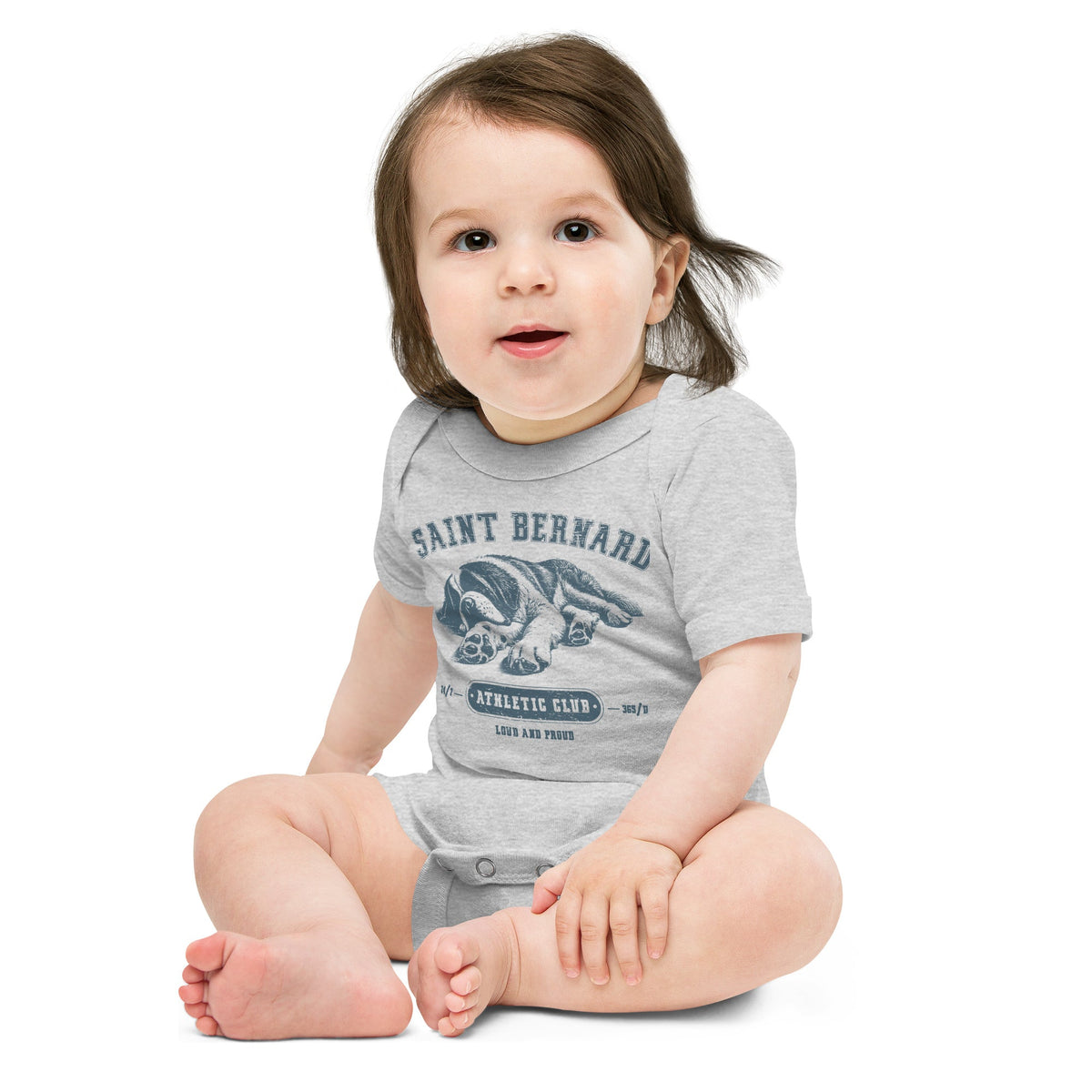 Saint Bernard Athletic Baby Bodysuit - Lucy + Norman