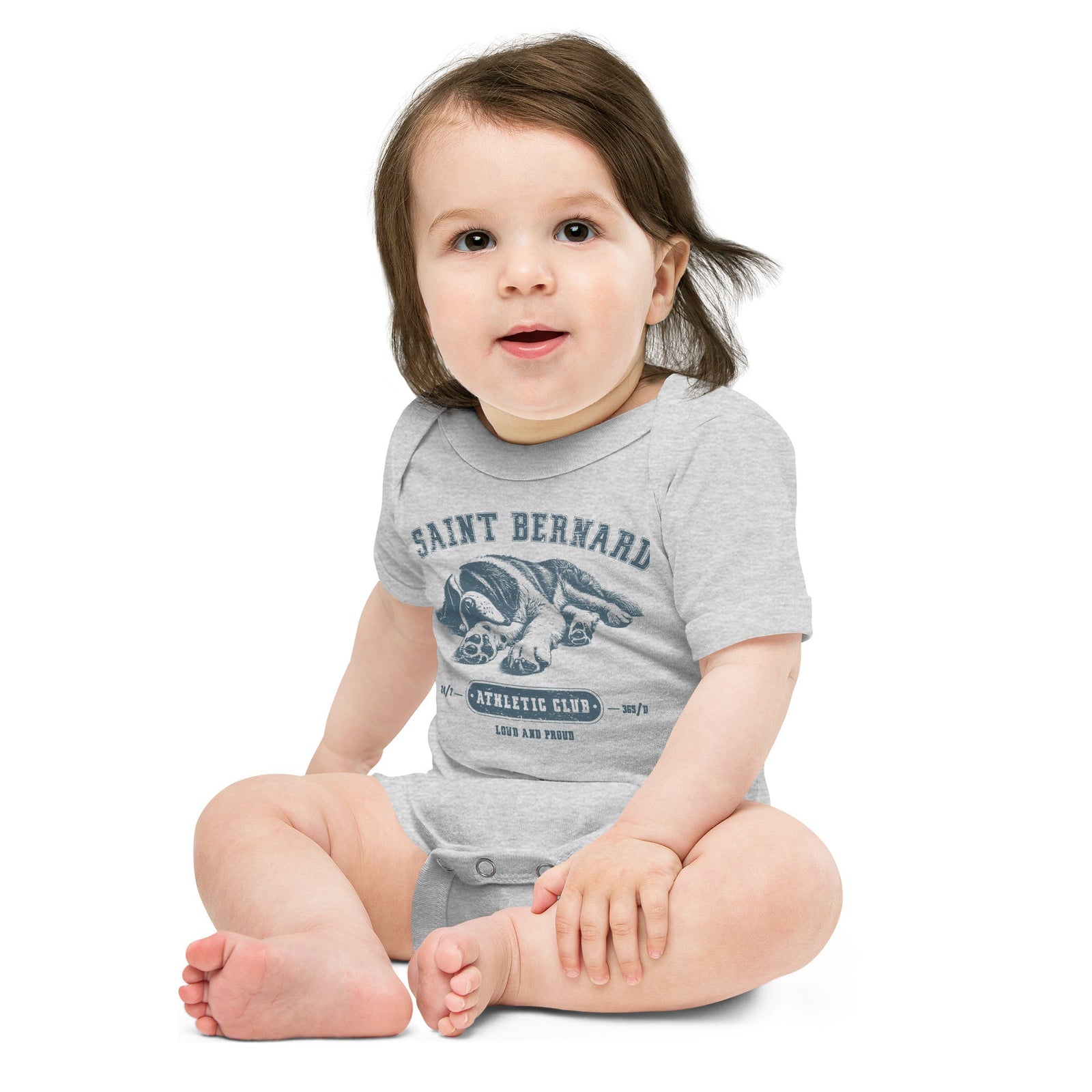 Saint Bernard Athletic Baby Bodysuit - Lucy + Norman