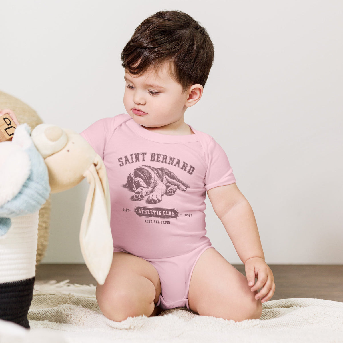 Saint Bernard Athletic Baby Bodysuit - Lucy + Norman