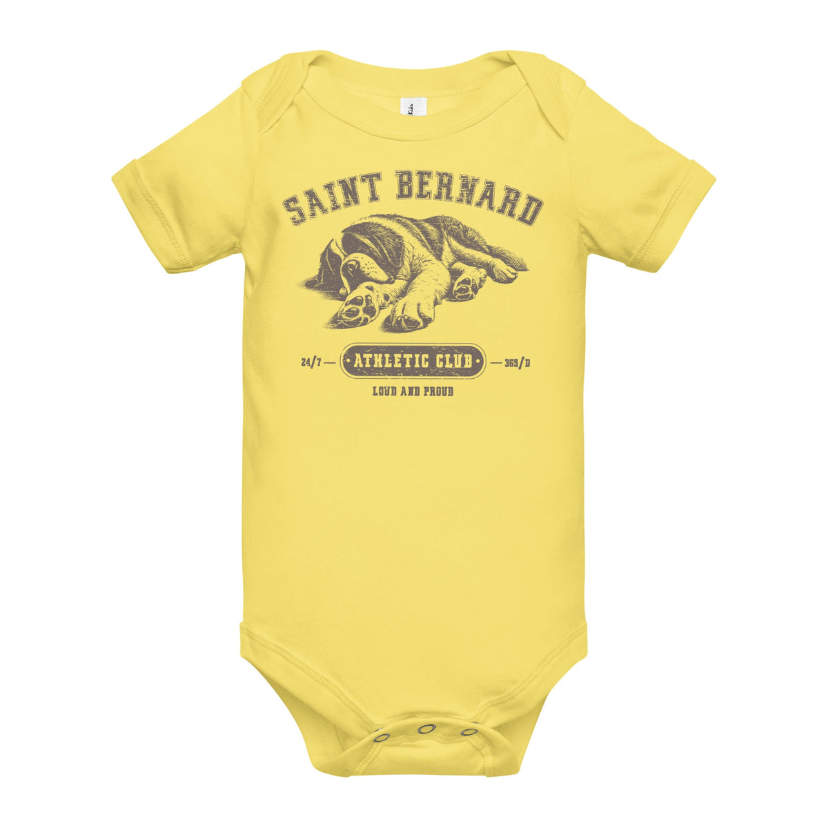 Saint Bernard Athletic Baby Bodysuit - Lucy + Norman