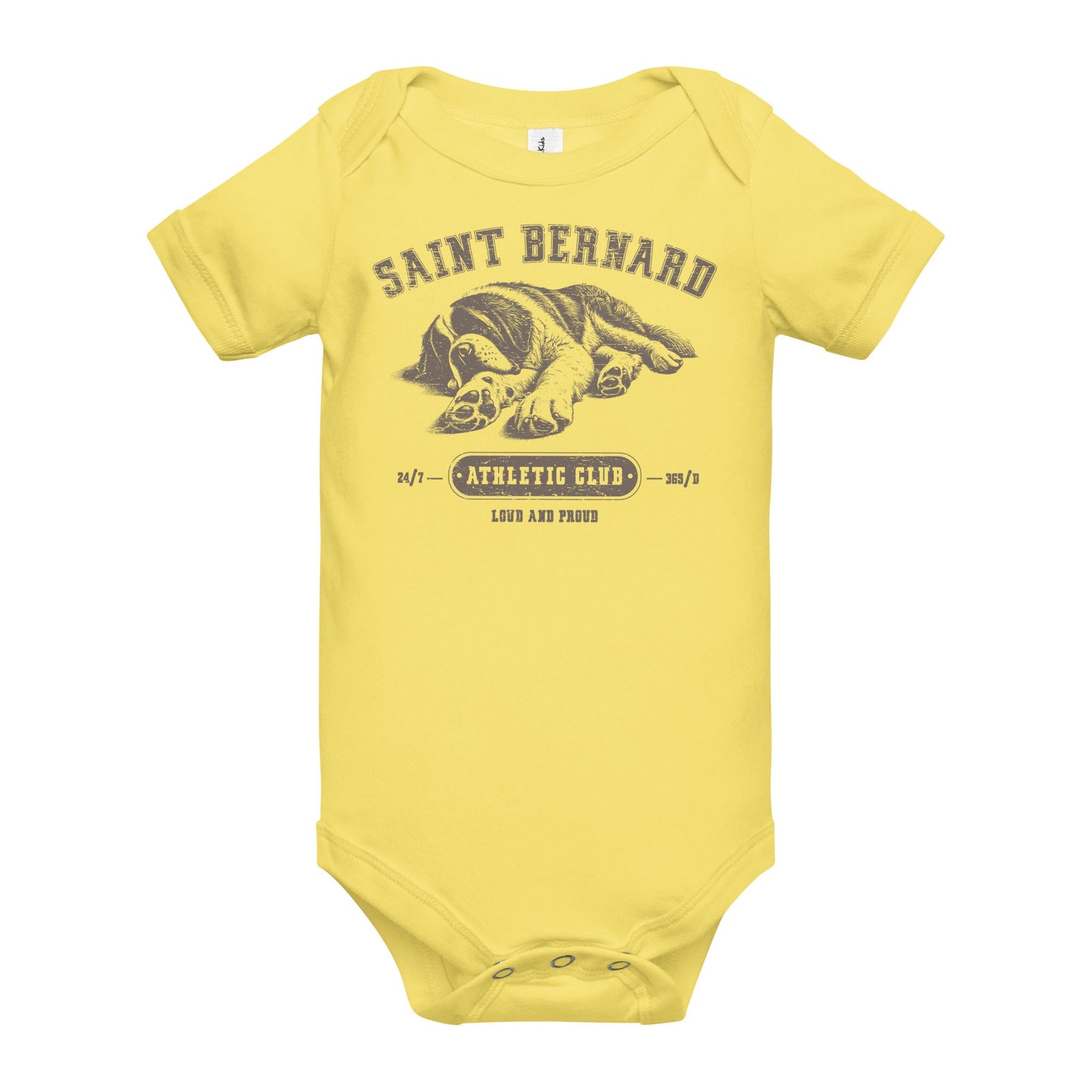 Saint Bernard Athletic Baby Bodysuit - Lucy + Norman