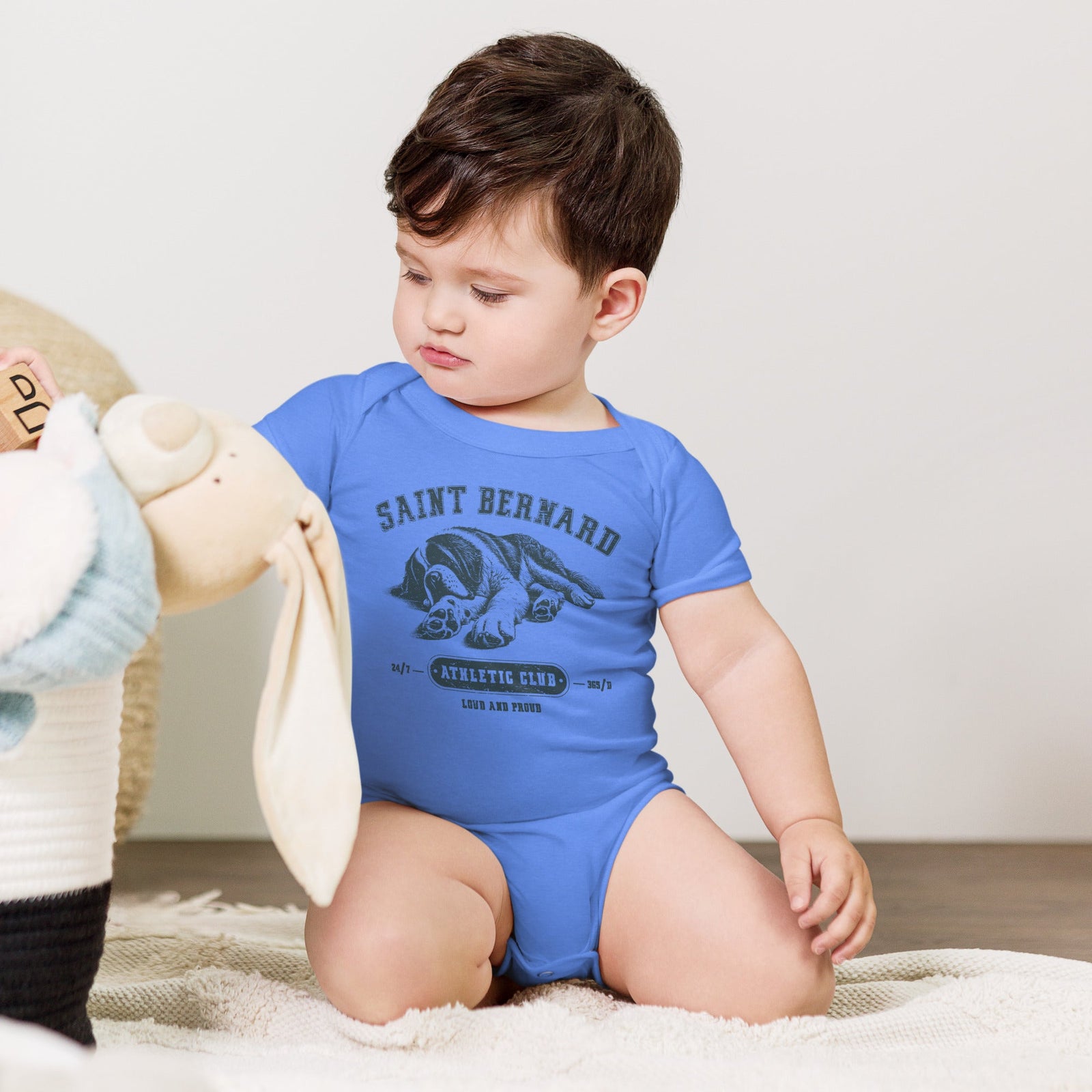 Saint Bernard Athletic Baby Bodysuit - Lucy + Norman