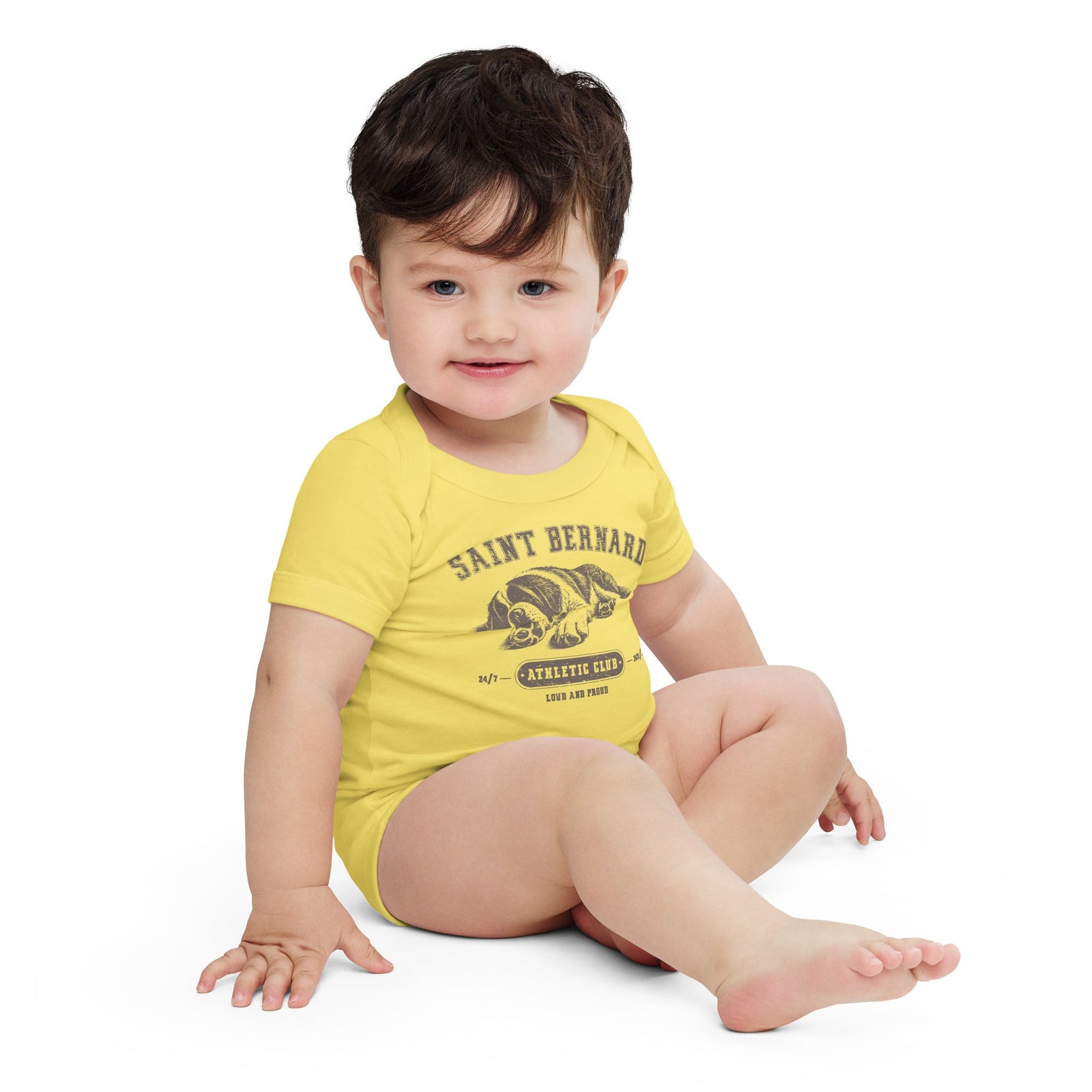 Saint Bernard Athletic Baby Bodysuit - Lucy + Norman