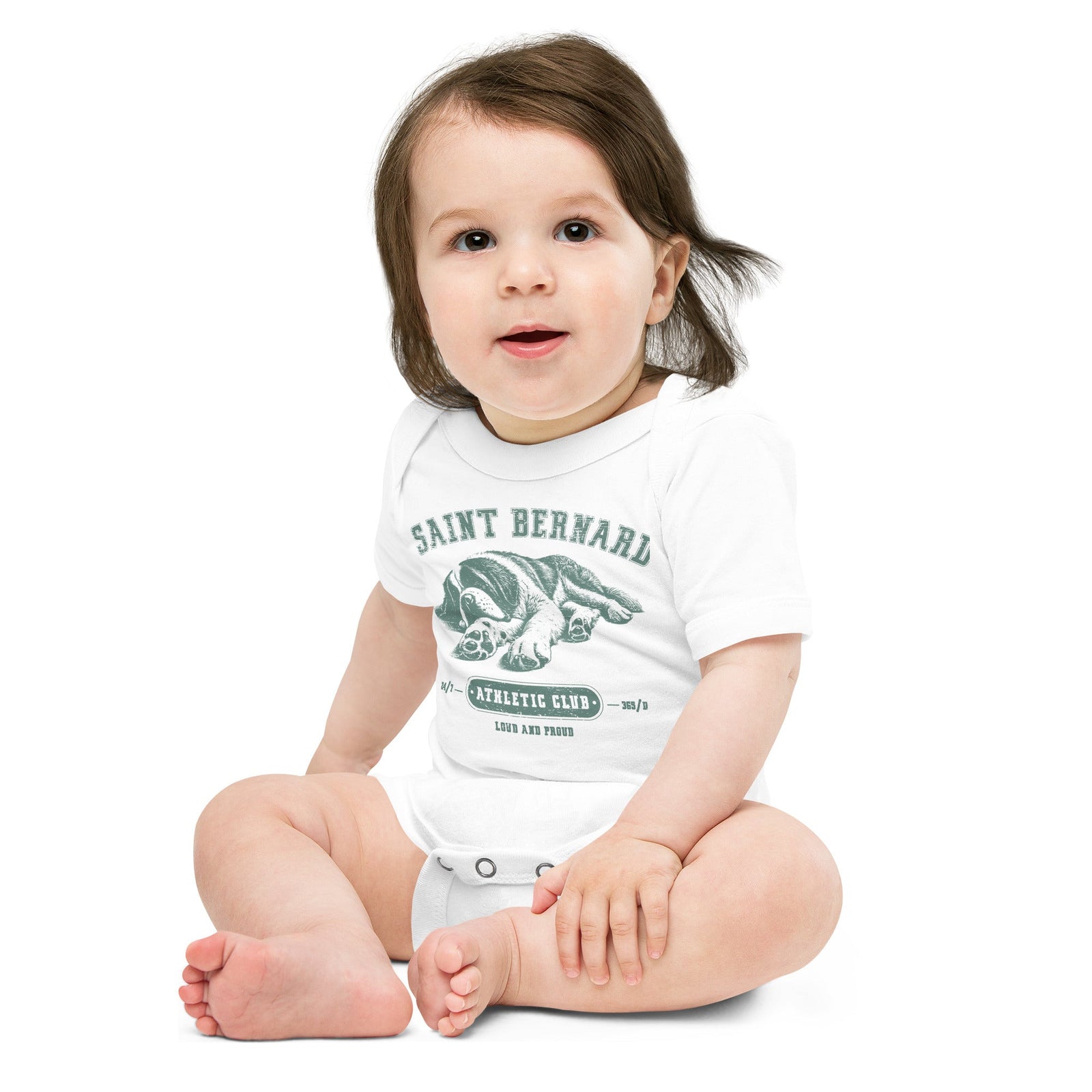 Saint Bernard Athletic Baby Bodysuit - Lucy + Norman