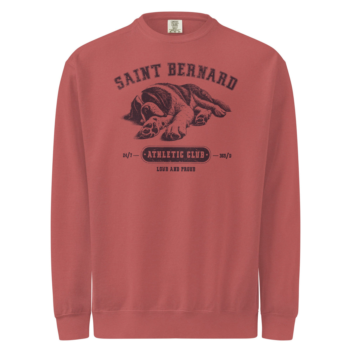 Saint Bernard Athletic Club Comfort Colors Sweatshirt - Lucy + Norman
