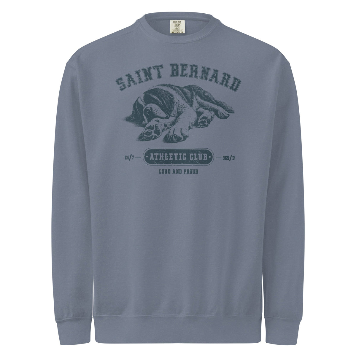 Saint Bernard Athletic Club Comfort Colors Sweatshirt - Lucy + Norman