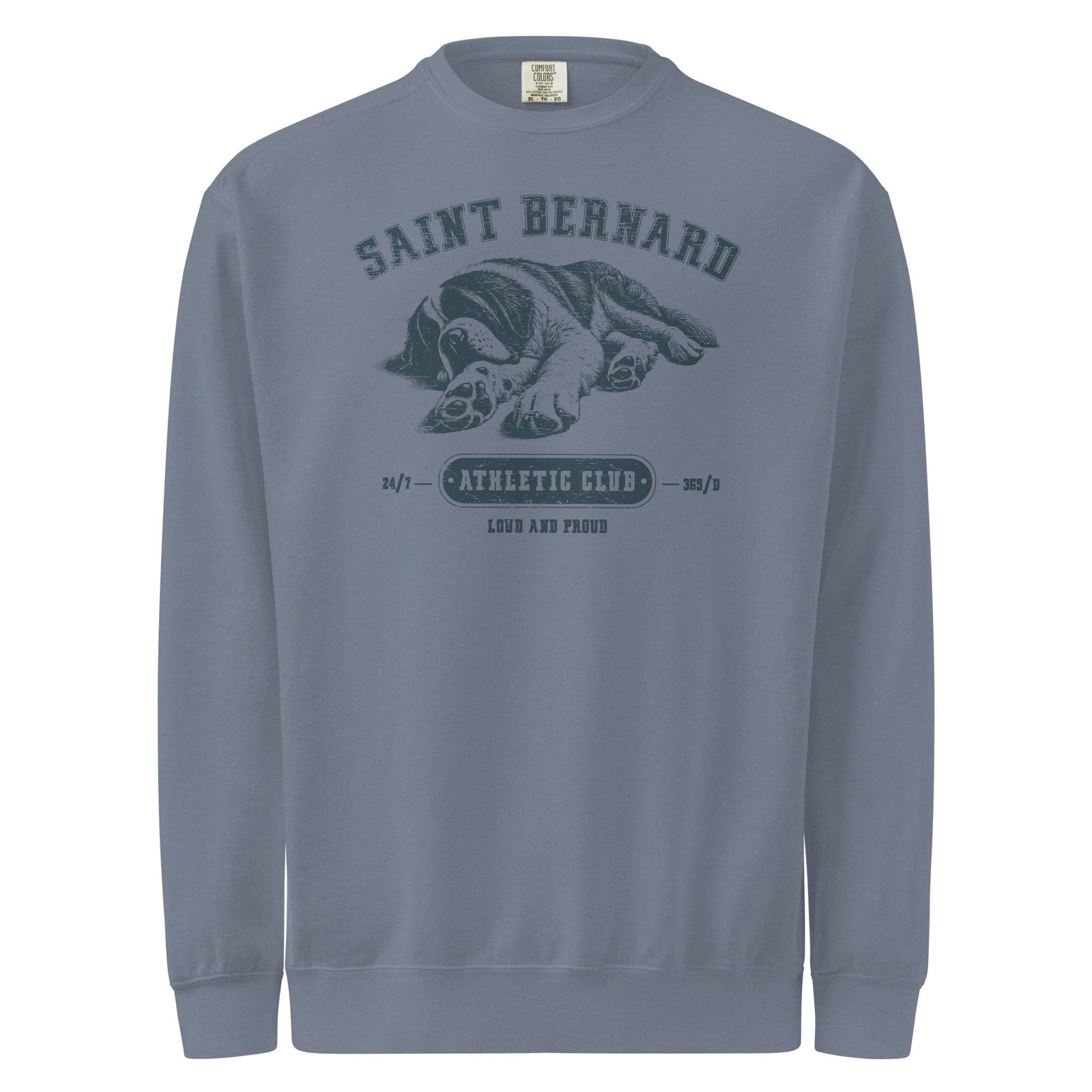 Saint Bernard Athletic Club Comfort Colors Sweatshirt - Lucy + Norman