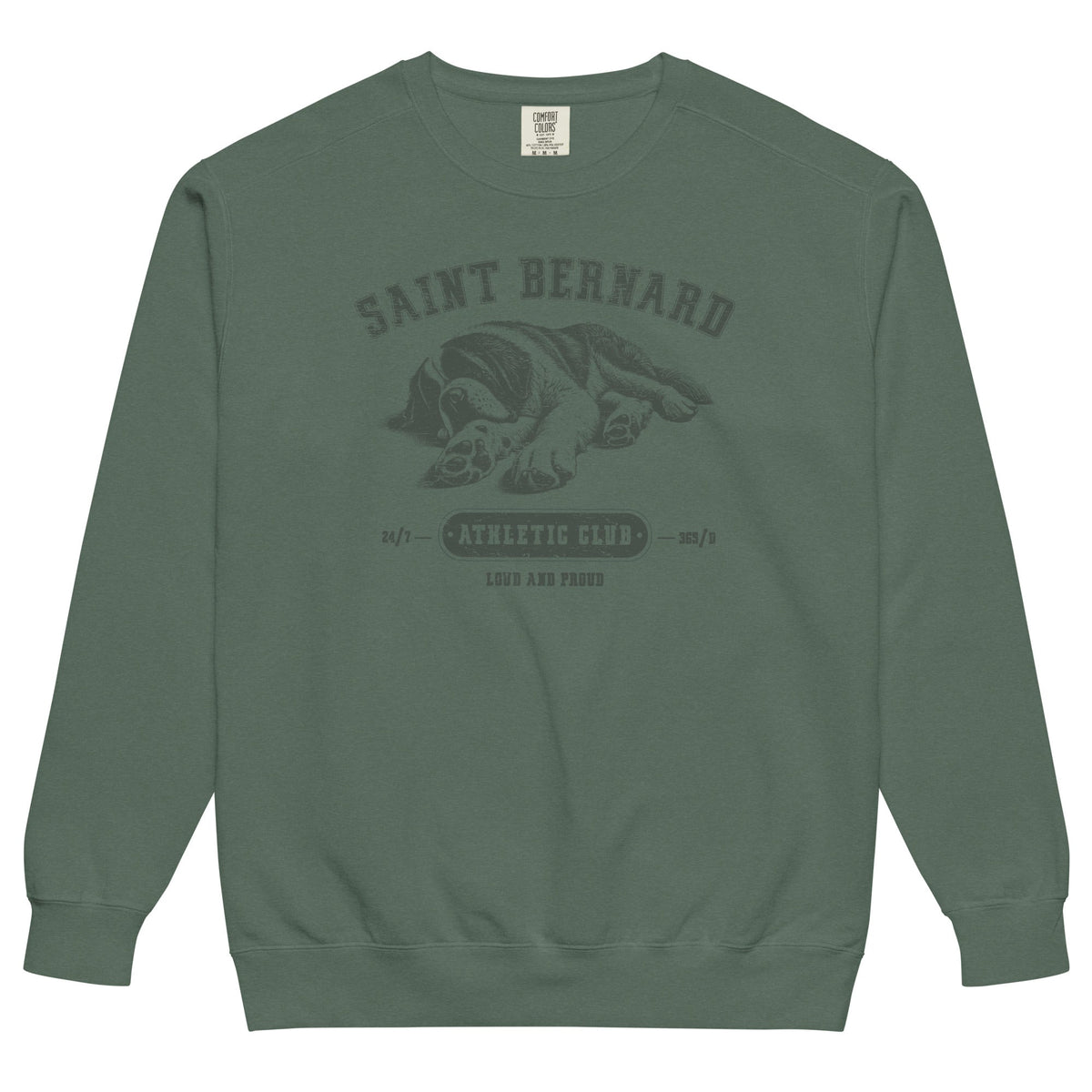 Saint Bernard Athletic Club Comfort Colors Sweatshirt - Lucy + Norman