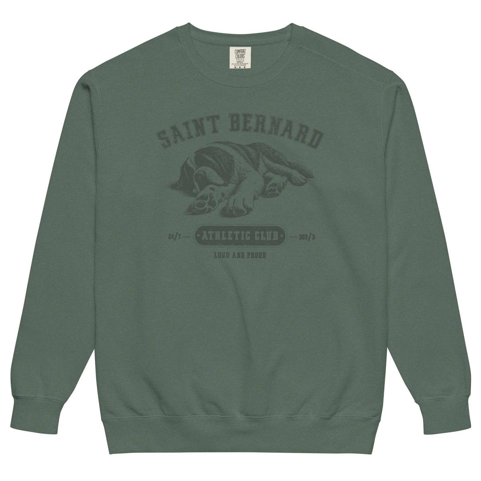 Saint Bernard Athletic Club Comfort Colors Sweatshirt - Lucy + Norman