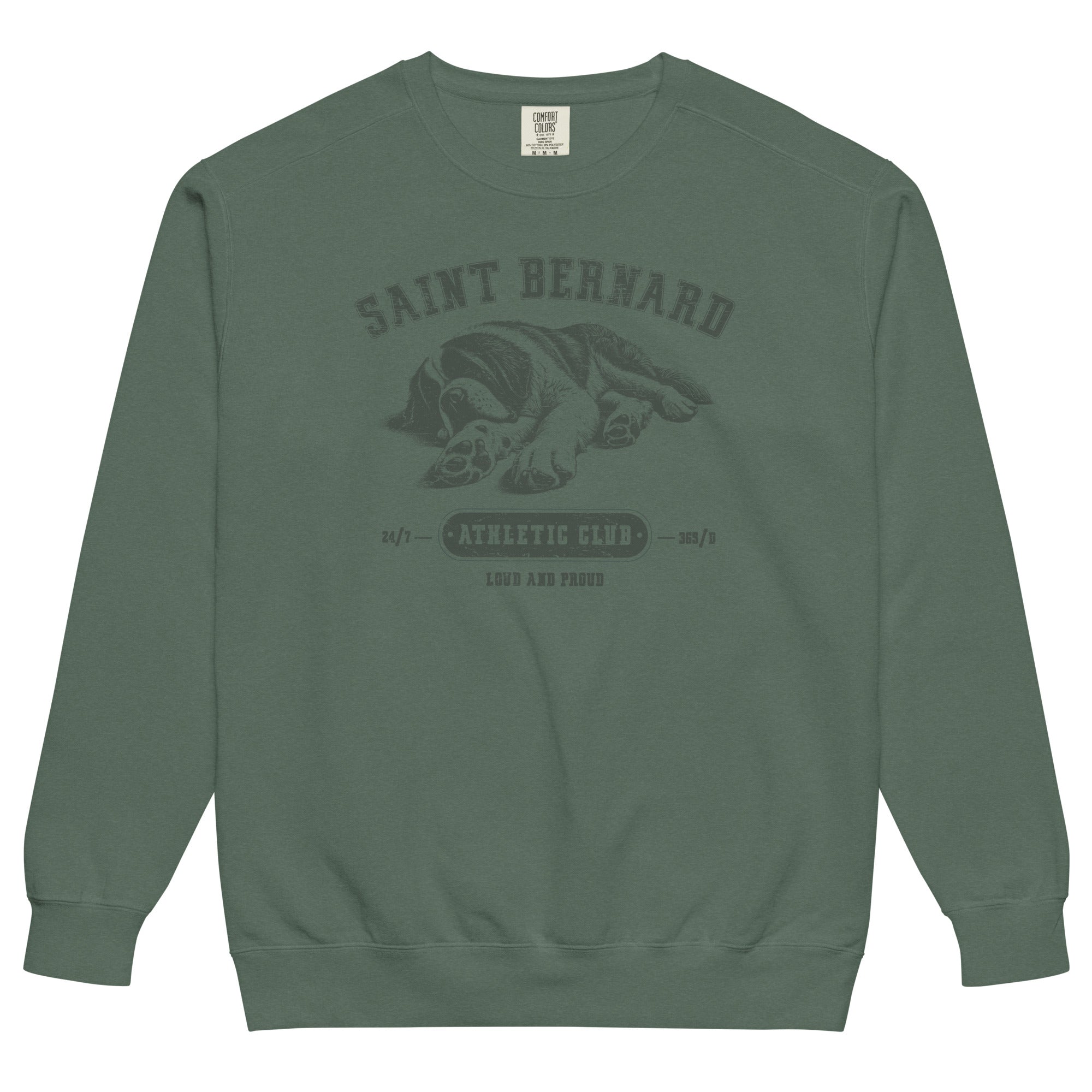 Saint Bernard Athletic Club Comfort Colors Sweatshirt - Lucy + Norman