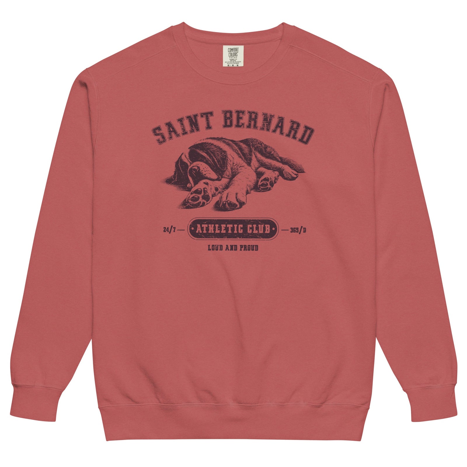 Saint Bernard Athletic Club Comfort Colors Sweatshirt - Lucy + Norman