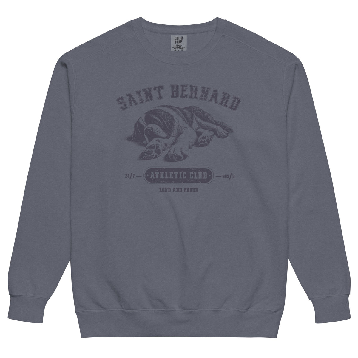 Saint Bernard Athletic Club Comfort Colors Sweatshirt - Lucy + Norman