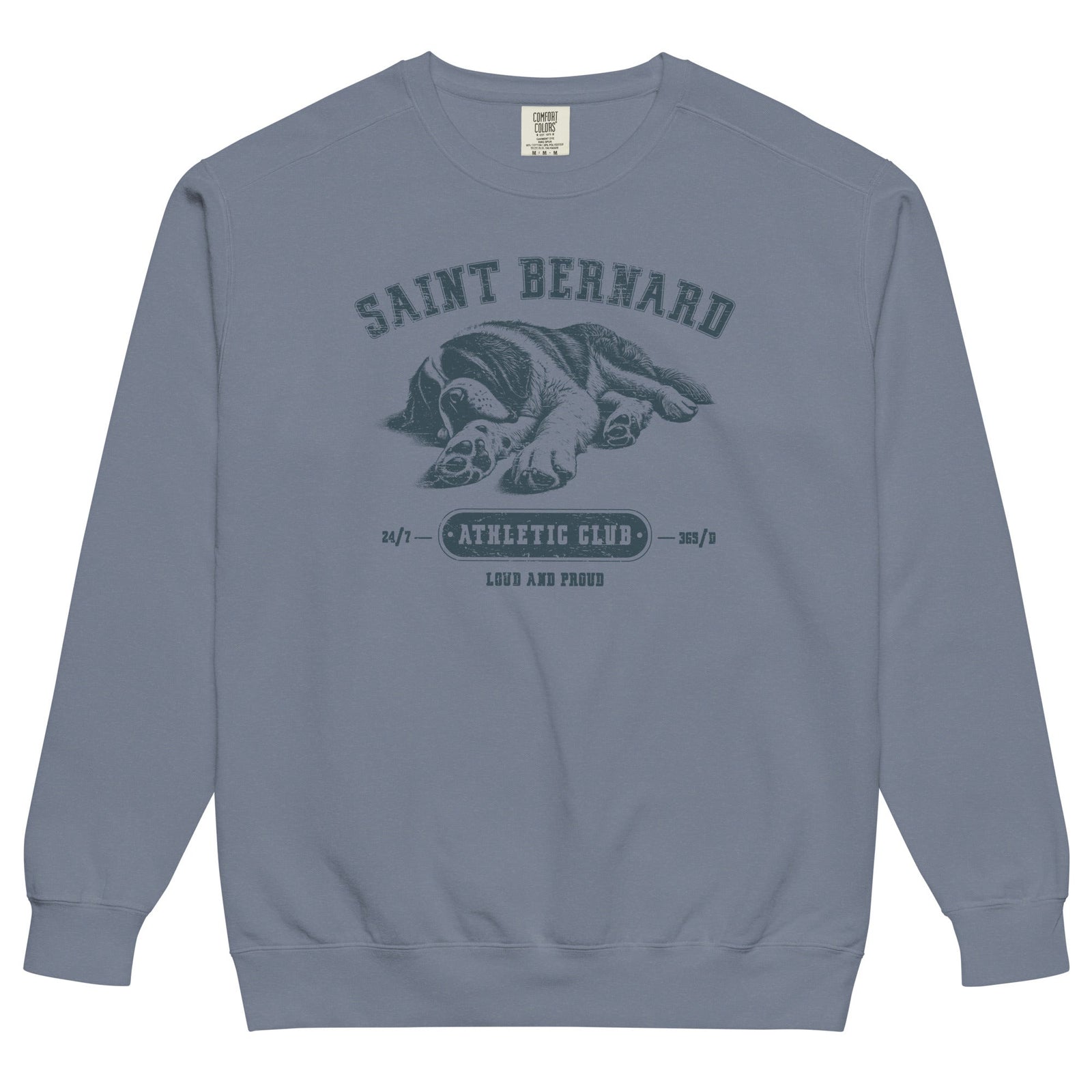 Saint Bernard Athletic Club Comfort Colors Sweatshirt - Lucy + Norman