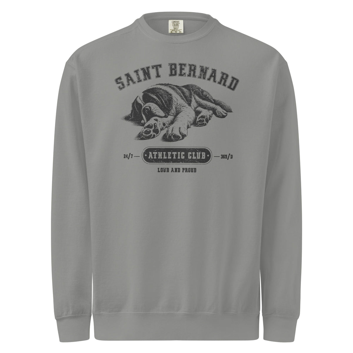 Saint Bernard Athletic Club Comfort Colors Sweatshirt - Lucy + Norman