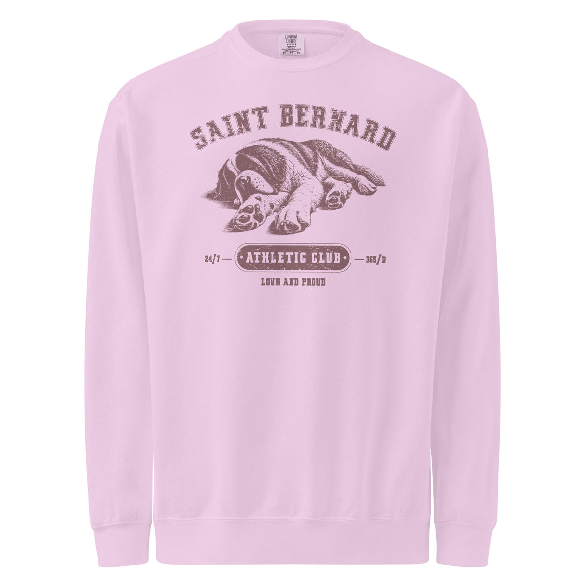 Saint Bernard Athletic Club Comfort Colors Sweatshirt - Lucy + Norman