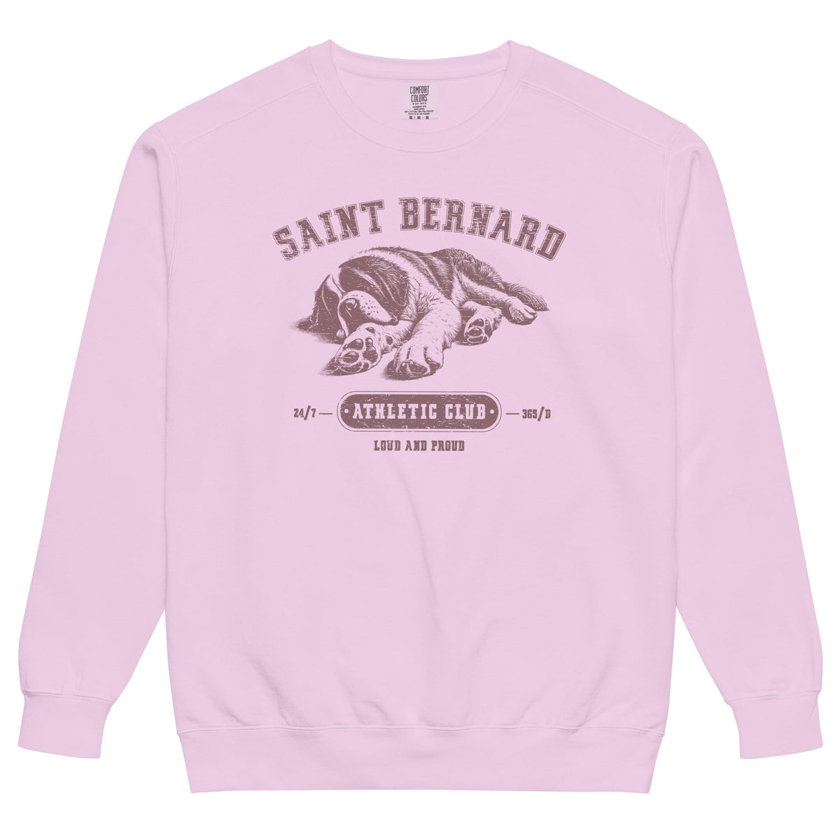 Saint Bernard Athletic Club Comfort Colors Sweatshirt - Lucy + Norman
