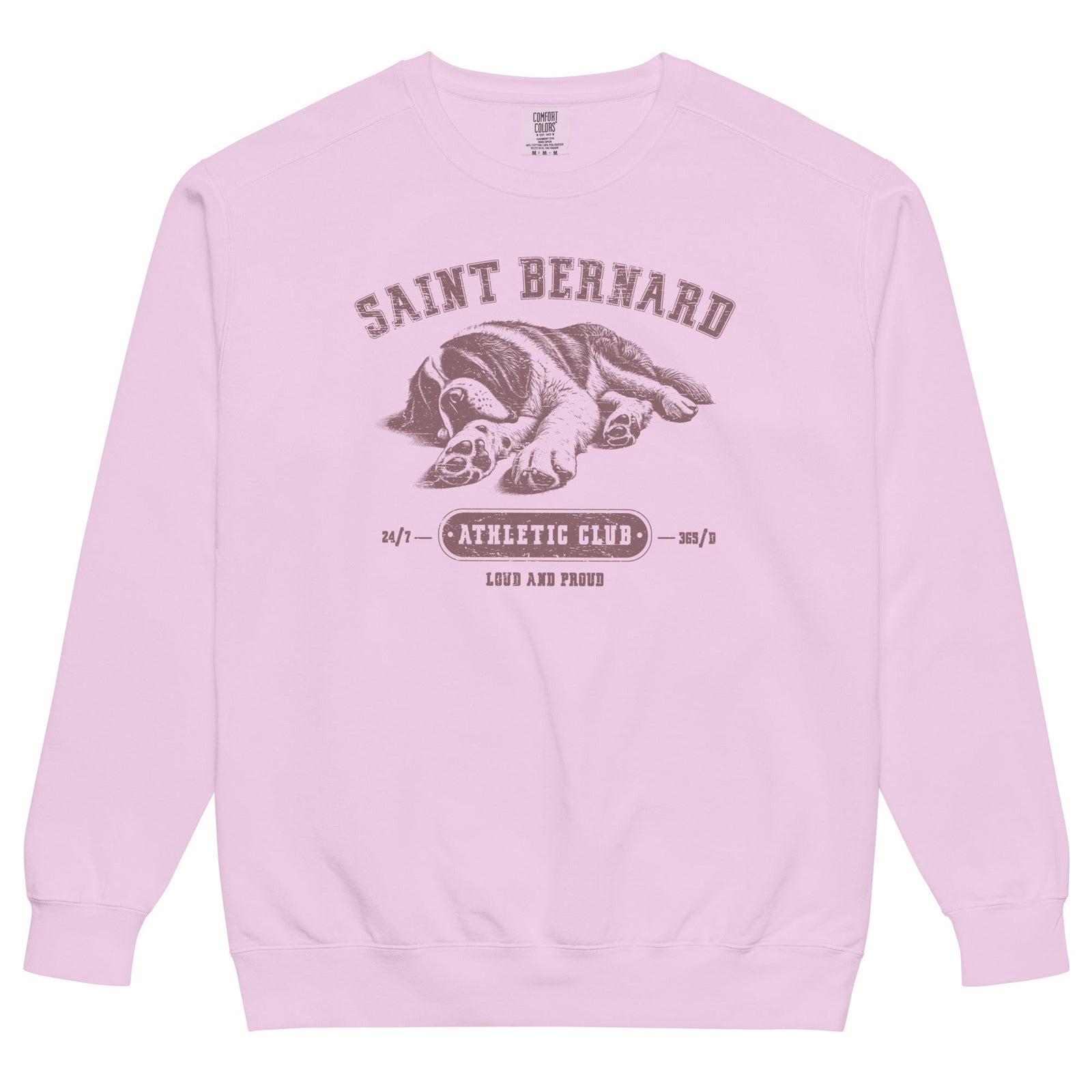 Saint Bernard Athletic Club Comfort Colors Sweatshirt - Lucy + Norman