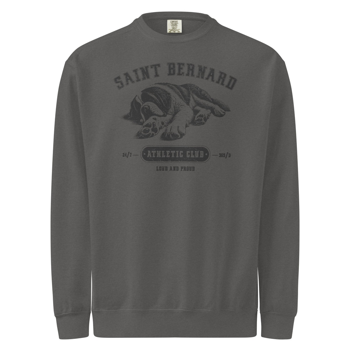 Saint Bernard Athletic Club Comfort Colors Sweatshirt - Lucy + Norman