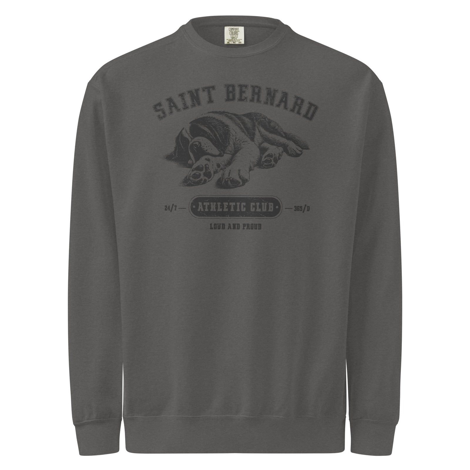 Saint Bernard Athletic Club Comfort Colors Sweatshirt - Lucy + Norman