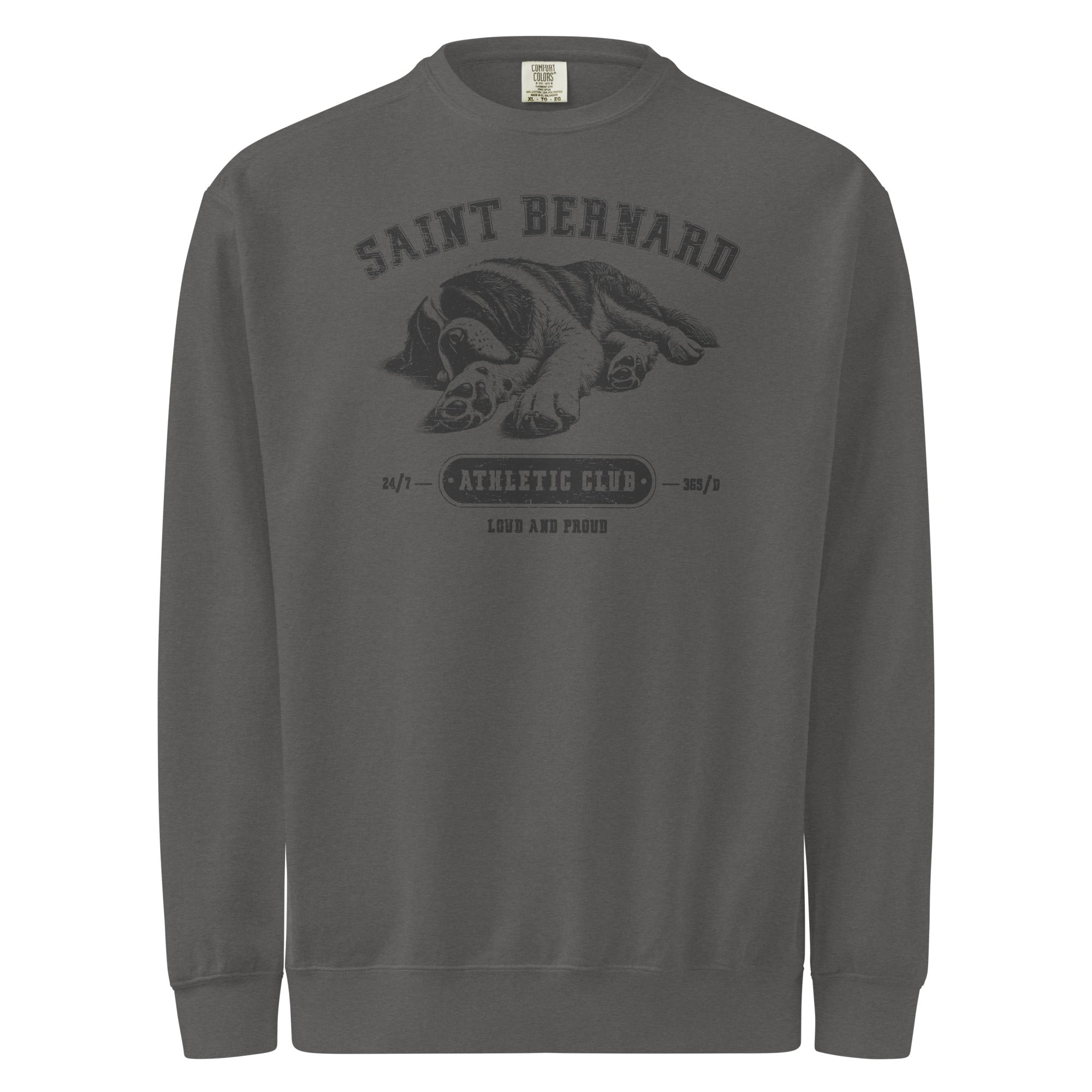 Saint Bernard Athletic Club Comfort Colors Sweatshirt - Lucy + Norman