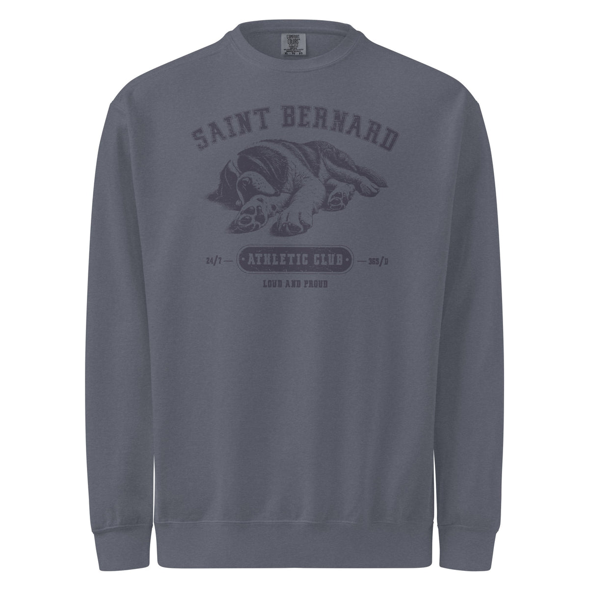 Saint Bernard Athletic Club Comfort Colors Sweatshirt - Lucy + Norman