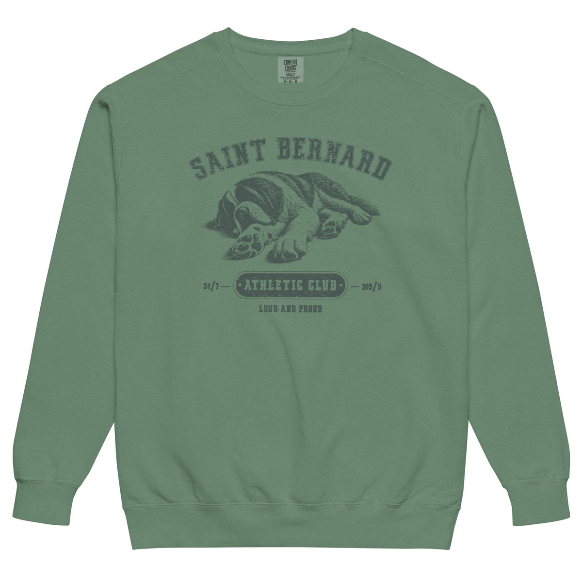 Saint Bernard Athletic Club Comfort Colors Sweatshirt - Lucy + Norman