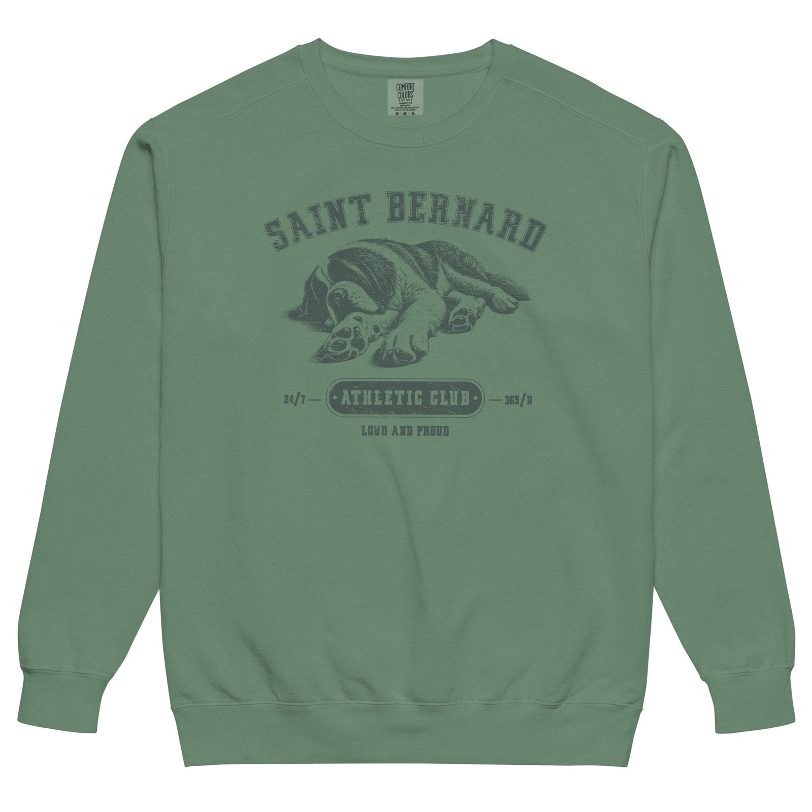 Saint Bernard Athletic Club Comfort Colors Sweatshirt - Lucy + Norman