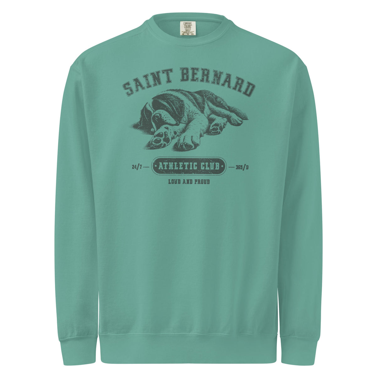 Saint Bernard Athletic Club Comfort Colors Sweatshirt - Lucy + Norman