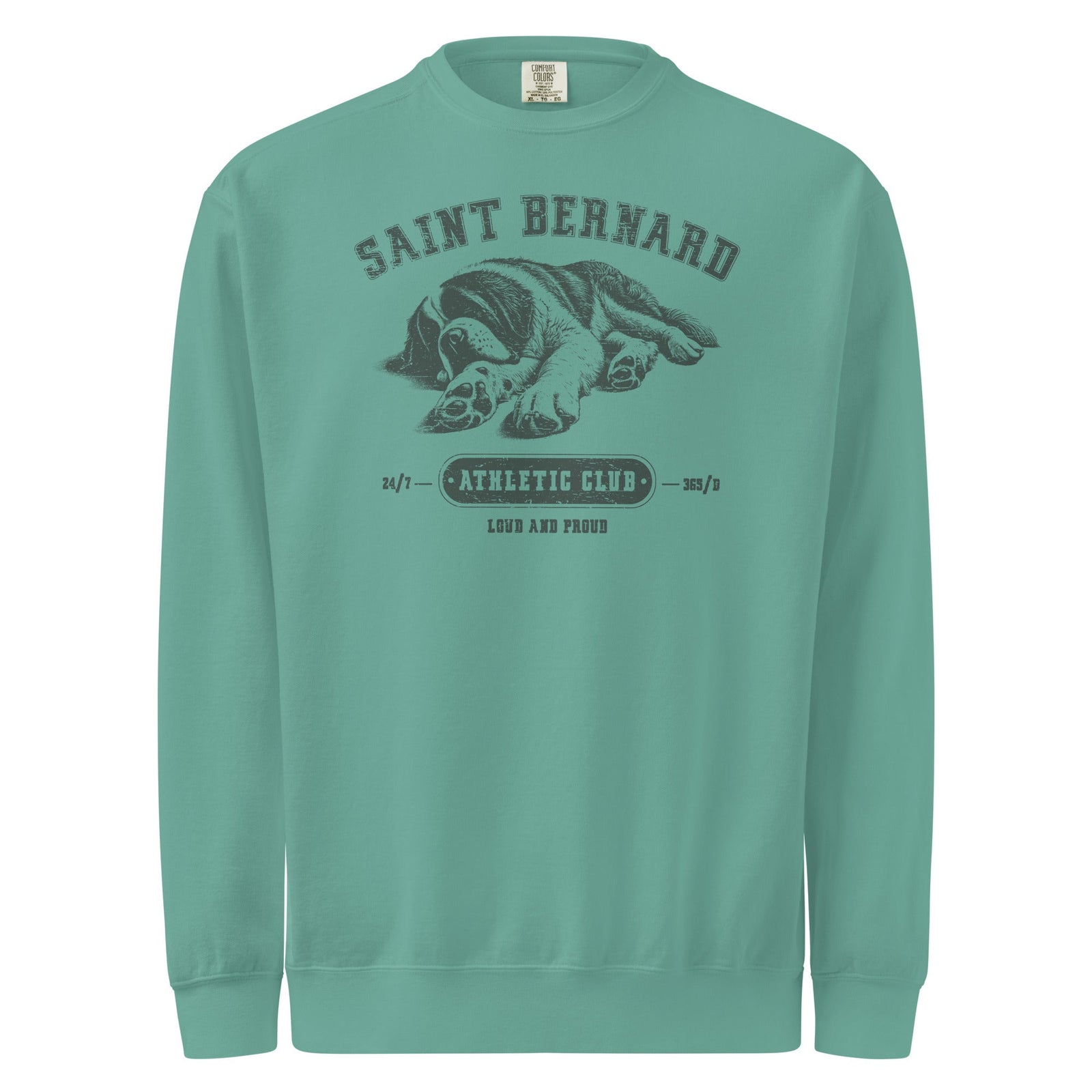 Saint Bernard Athletic Club Comfort Colors Sweatshirt - Lucy + Norman