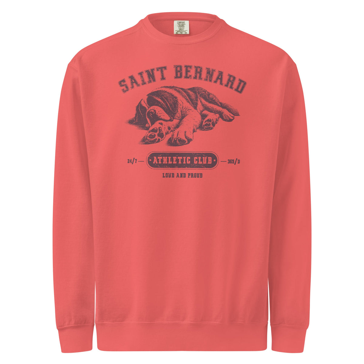 Saint Bernard Athletic Club Comfort Colors Sweatshirt - Lucy + Norman