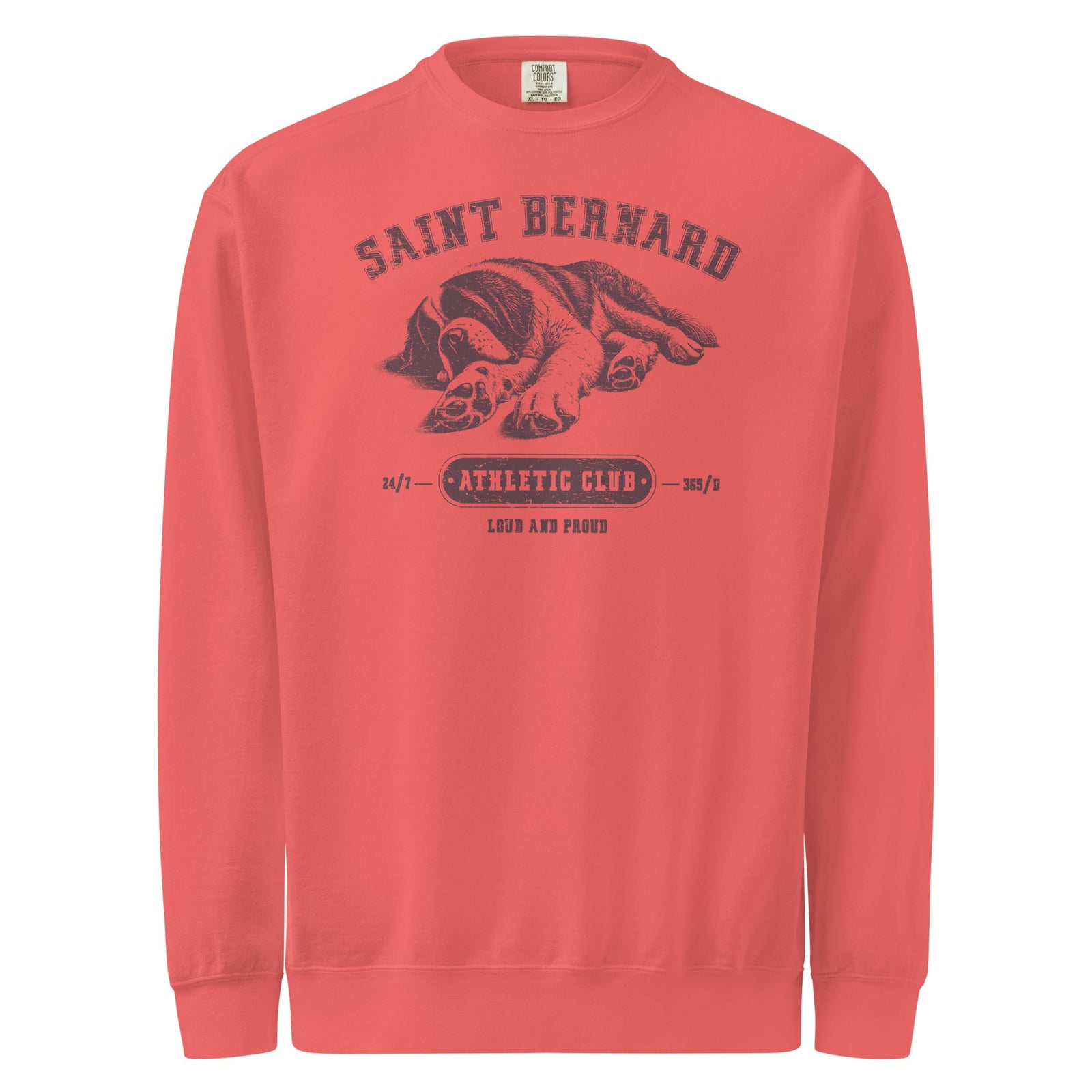 Saint Bernard Athletic Club Comfort Colors Sweatshirt - Lucy + Norman