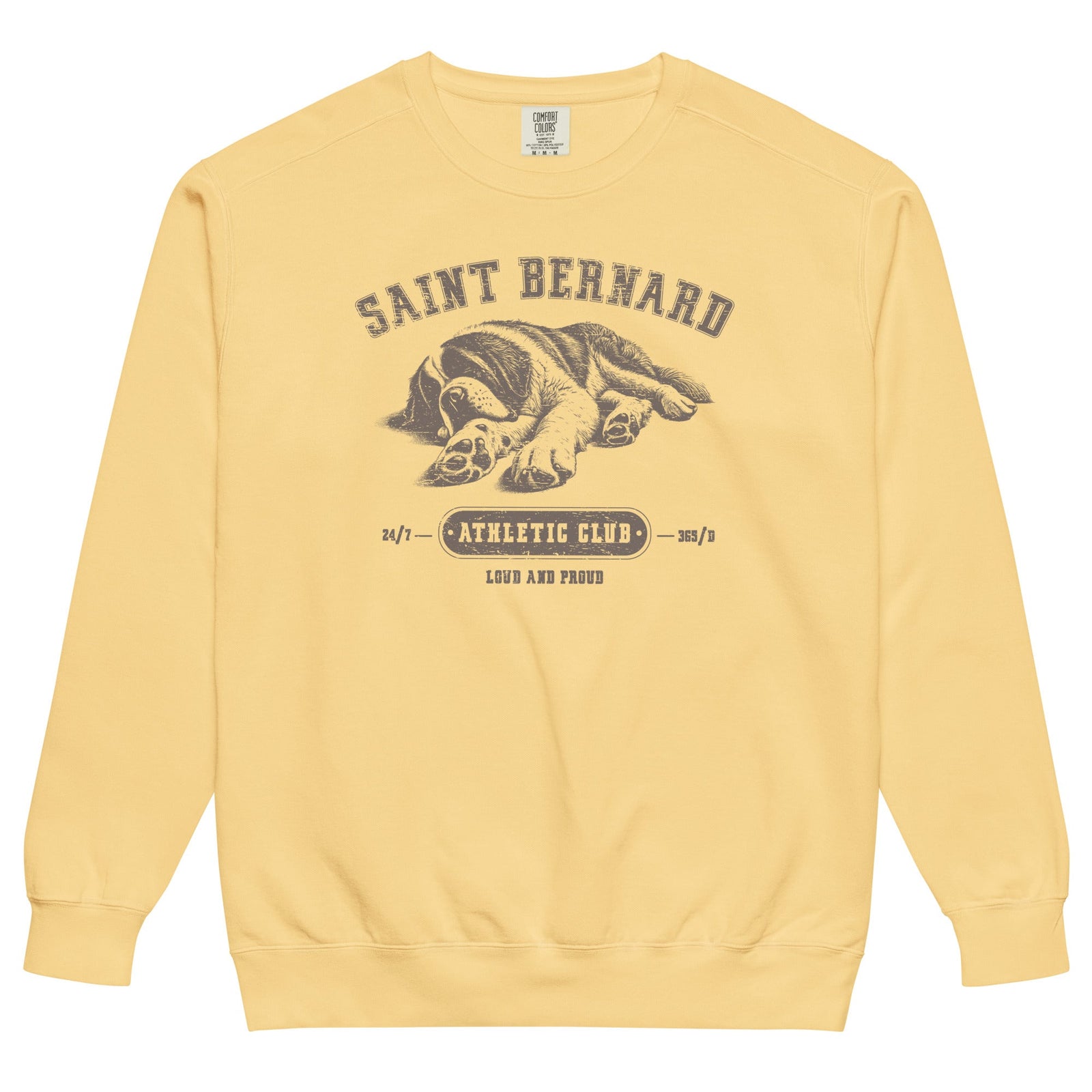 Saint Bernard Athletic Club Comfort Colors Sweatshirt - Lucy + Norman