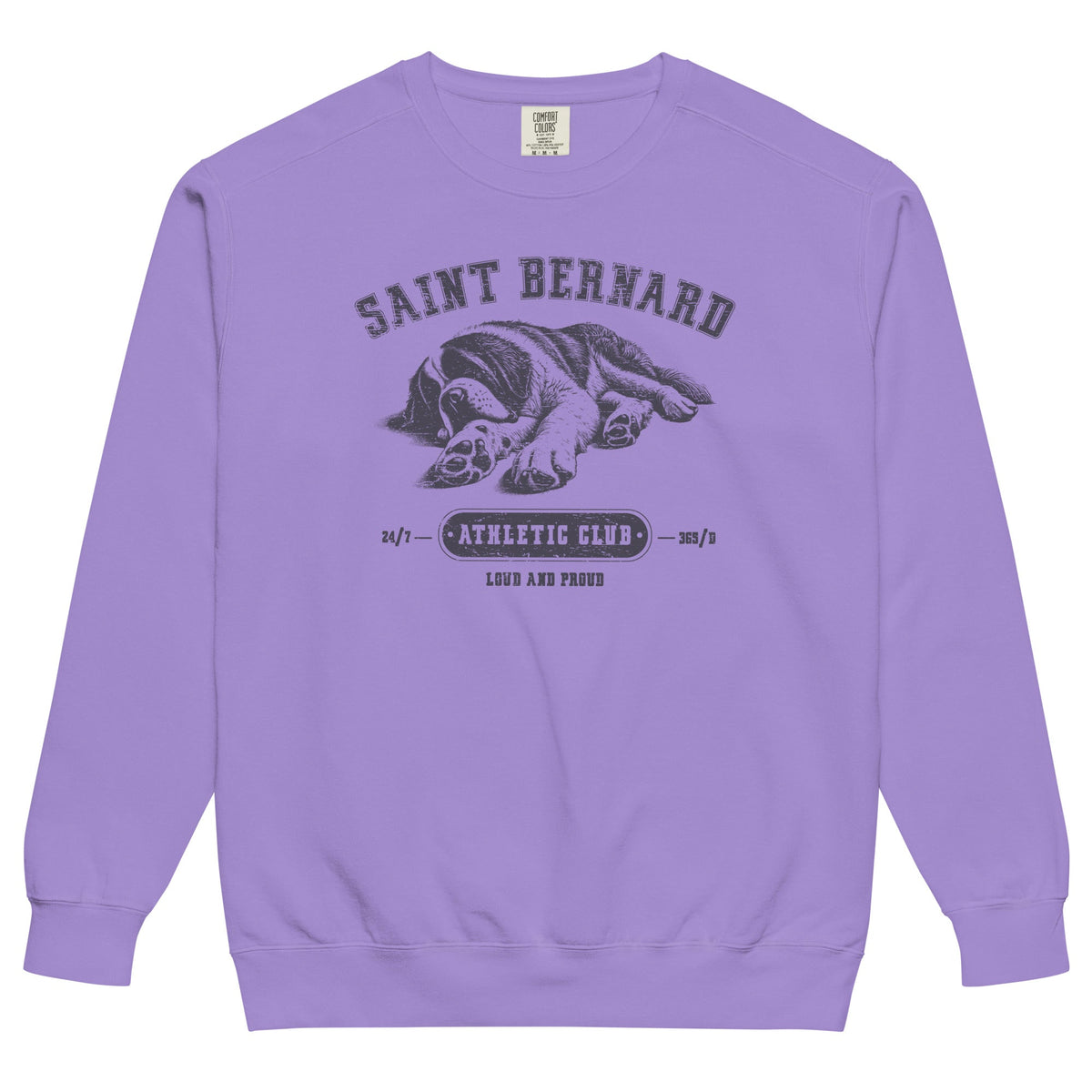 Saint Bernard Athletic Club Comfort Colors Sweatshirt - Lucy + Norman