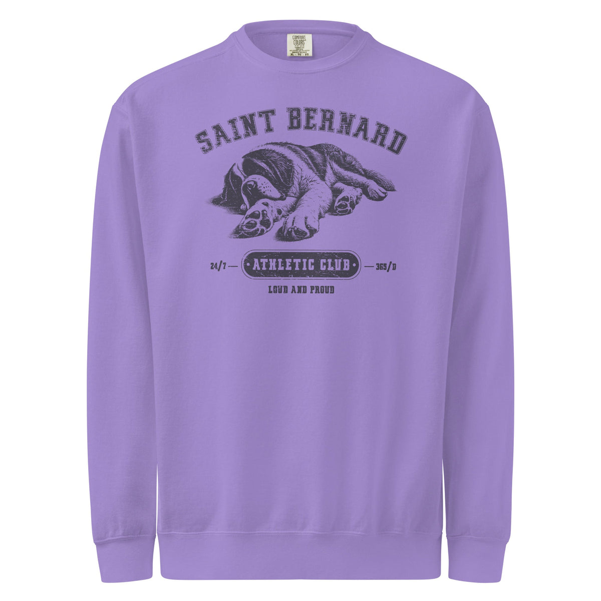 Saint Bernard Athletic Club Comfort Colors Sweatshirt - Lucy + Norman