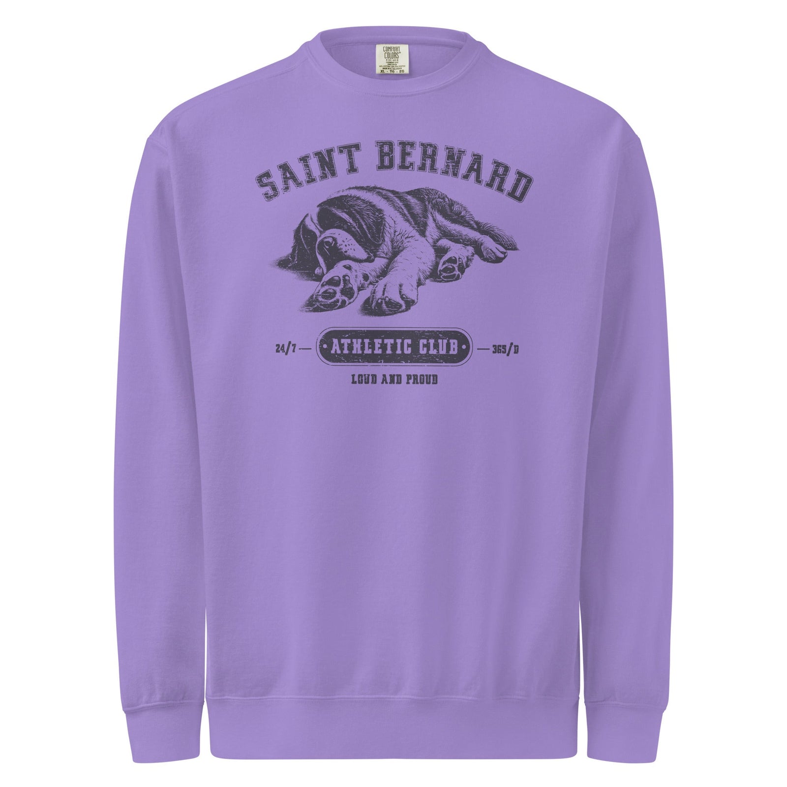 Saint Bernard Athletic Club Comfort Colors Sweatshirt - Lucy + Norman