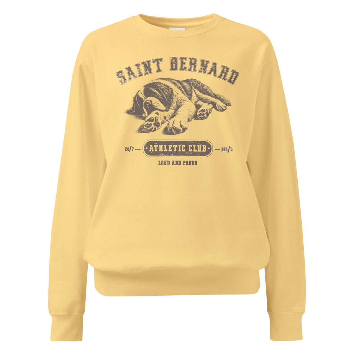 Saint Bernard Athletic Club Comfort Colors Sweatshirt - Lucy + Norman