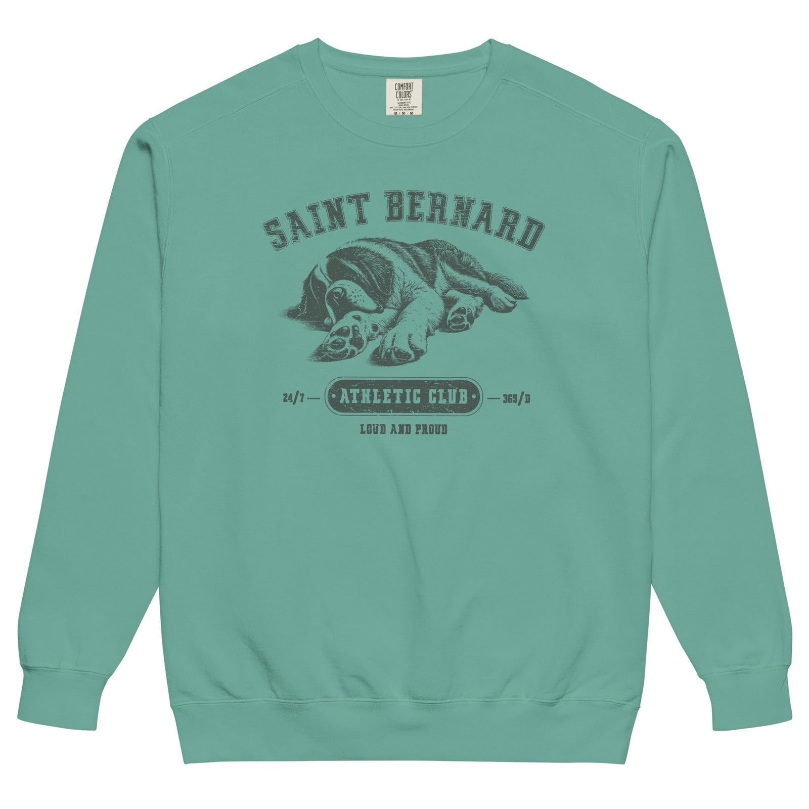 Saint Bernard Athletic Club Comfort Colors Sweatshirt - Lucy + Norman