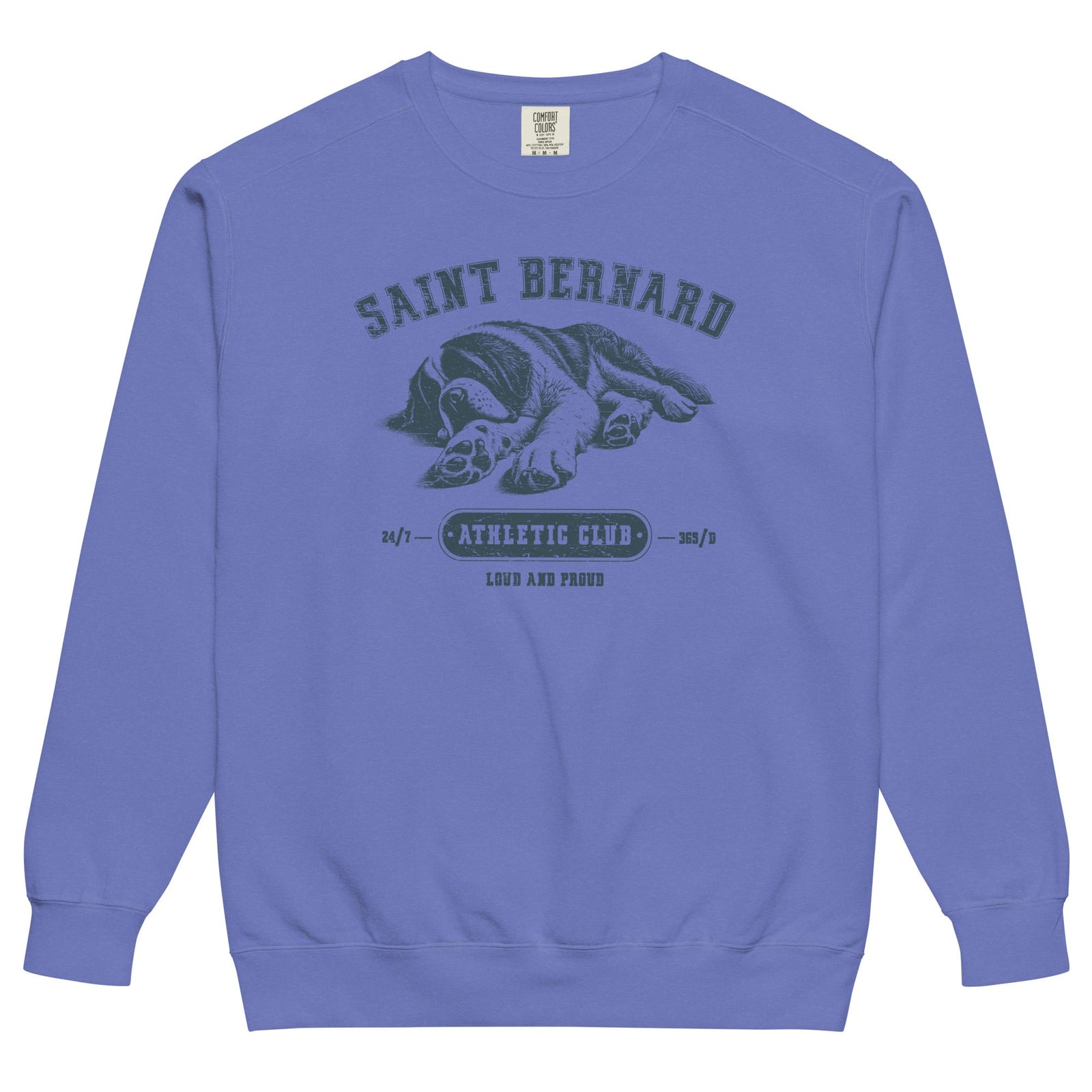 Saint Bernard Athletic Club Comfort Colors Sweatshirt - Lucy + Norman