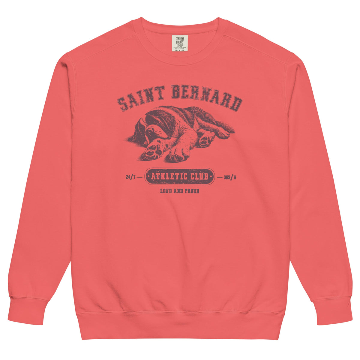 Saint Bernard Athletic Club Comfort Colors Sweatshirt - Lucy + Norman