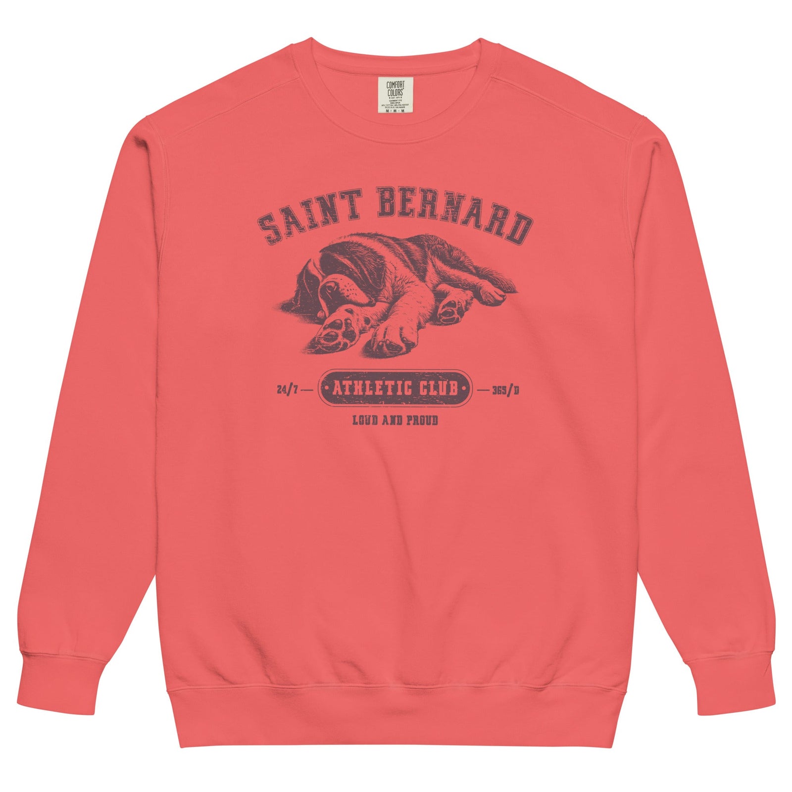 Saint Bernard Athletic Club Comfort Colors Sweatshirt - Lucy + Norman